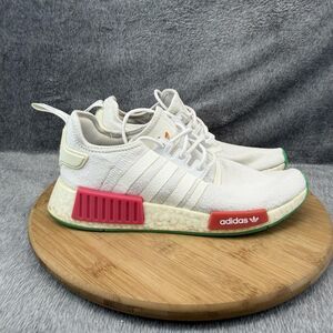 Adidas NMD_R1 Shoes Womens Size 9 White Pink Running Boost Sneakers No Insoles